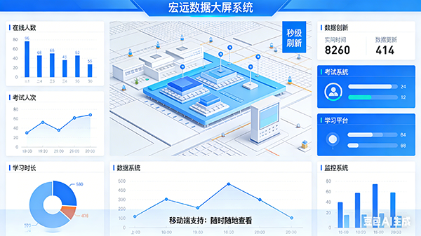 数据大屏系统界面