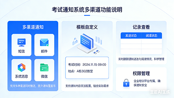 多渠道通知功能界面