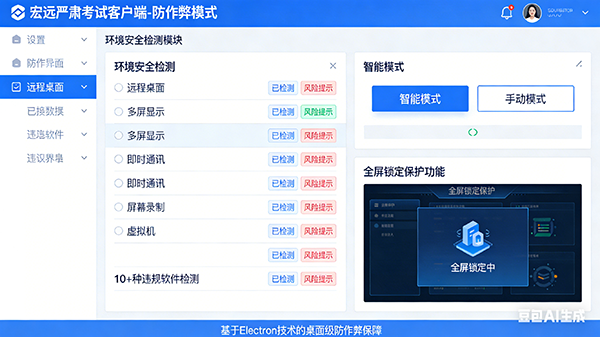 严肃考试客户端界面